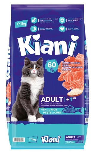 KIANI Adult All Breed cu PEȘTE și OREZ (+1an)